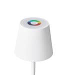 Miniatyrbilde 7 av 11: Trådløs bordlampe Hvit Metall 37 cm LED Oppladbar RGB-funksjon Moderne design Bærbar lampe Trådløs belysning