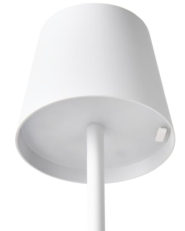 Trådløs bordlampe Hvit Metall 37 cm LED Oppladbar RGB-funksjon Moderne design Bærbar lampe Trådløs belysning