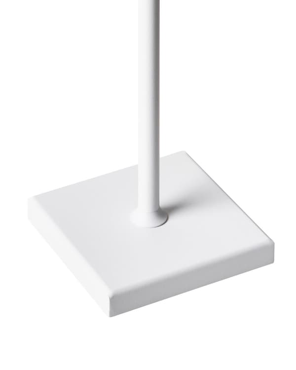 Trådløs bordlampe Hvit Metall 37 cm LED Oppladbar RGB-funksjon Moderne design Bærbar lampe Trådløs belysning