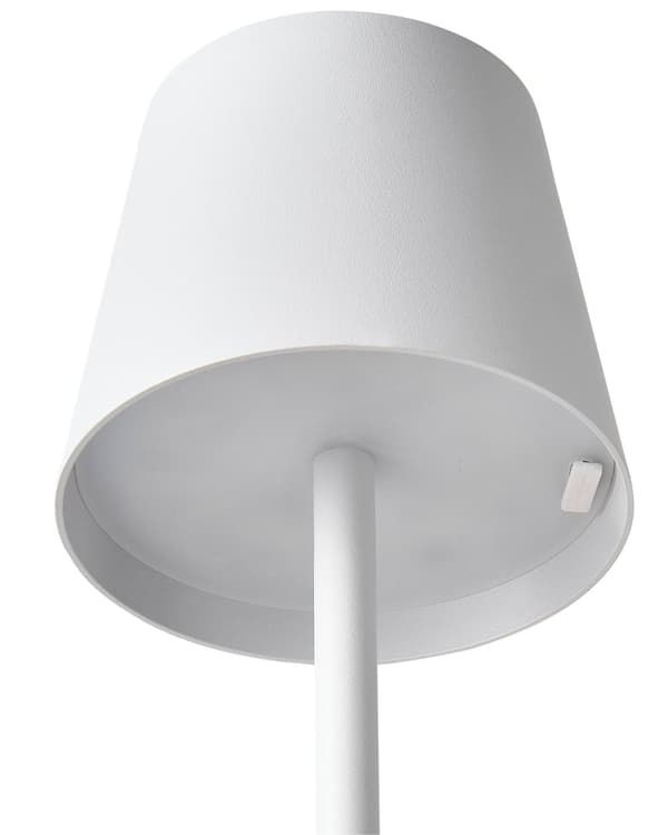 Trådløs bordlampe Hvit Aluminium 38 cm LED Oppladbar USB Berøringsbryter Justerbart lys Moderne design Bærbar lampe Utendørs Innendørs