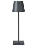 Miniatyrbilde 5 av 11: Trådløs bordlampe Mørkegrå Metall 37 cm LED Oppladbar RGB-funksjon Moderne design Bærbar lampe Trådløs belysning