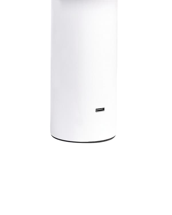 Trådløs bordlampe Hvit Metall 21 cm LED Oppladbar USB Justerbart lys Moderne design Utendørs- og innendørsbruk Bærbar lampe Belysning