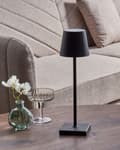 Miniatyrbilde 6 av 11: Trådløs bordlampe Svart Aluminium 38 cm LED Oppladbar USB Berøringsbryter Justerbart lys Moderne design Bærbar lampe Utendørs Innendørs