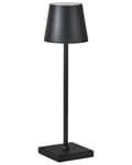 Miniatyrbilde 7 av 11: Trådløs bordlampe Svart Aluminium 38 cm LED Oppladbar USB Berøringsbryter Justerbart lys Moderne design Bærbar lampe Utendørs Innendørs