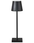 Miniatyrbilde 8 av 11: Trådløs bordlampe Svart Aluminium 38 cm LED Oppladbar USB Berøringsbryter Justerbart lys Moderne design Bærbar lampe Utendørs Innendørs