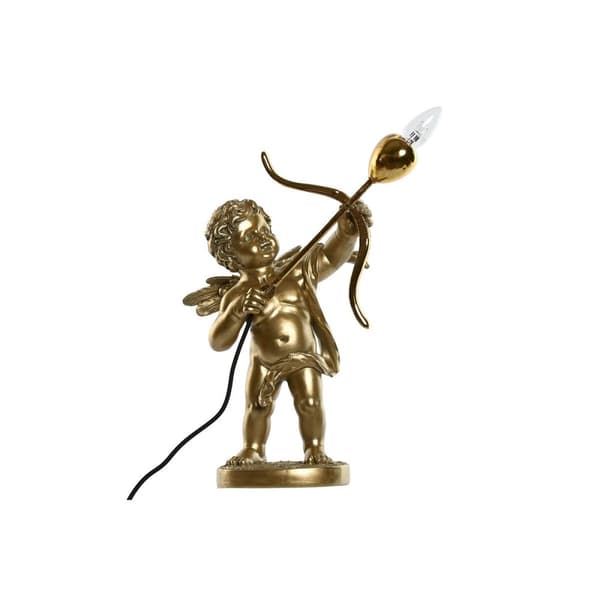Bordslampa Home ESPRIT Gyllene Harts 220 V 31,5 X 22 X 47 cm Guld