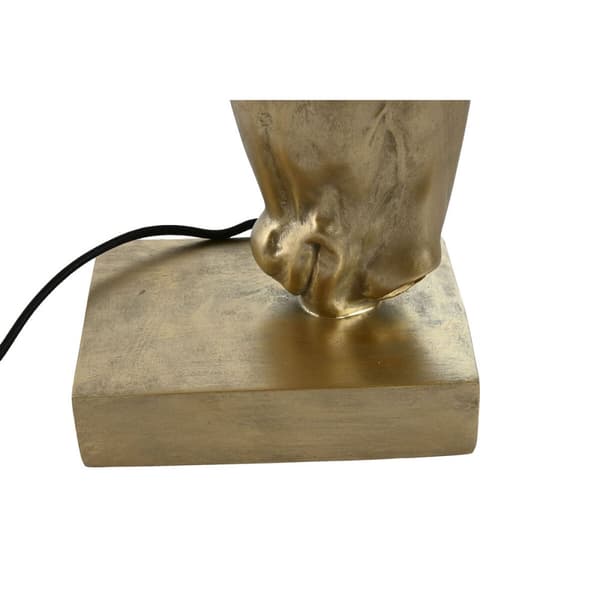 Bordslampa Home ESPRIT Svart Gyllene Harts 50 W 220 V 30 x 30 x 59 cm