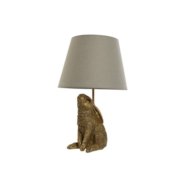 Bordslampa Home ESPRIT Beige Gyllene Harts 50 W 220 V 30 x 30 x 58 cm