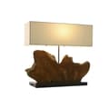 Miniatyrbild 7 av 7: Bordslampa Home ESPRIT Järn teakträ 60 X 20 X 55 cm