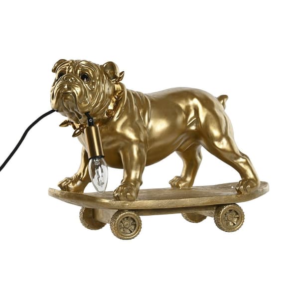 Bordslampa Home ESPRIT Gyllene Harts 220 V 45 X 23 X 34 cm Guld