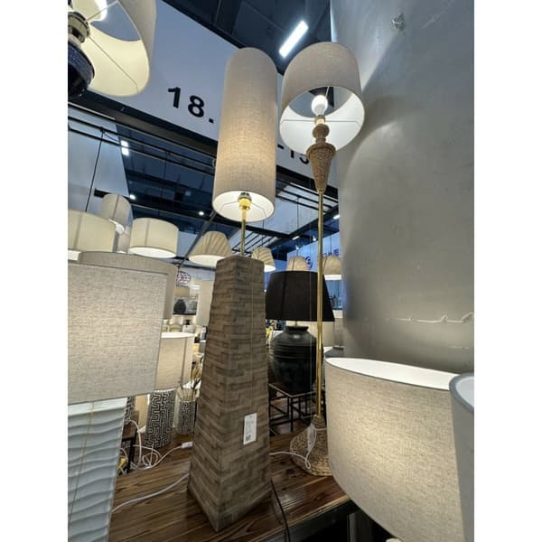 Golvlampa Home ESPRIT 25 x 25 x 165 cm Brun