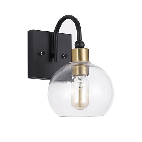 Seinälamppu Seinävalaisin App1580-1W Black Gold