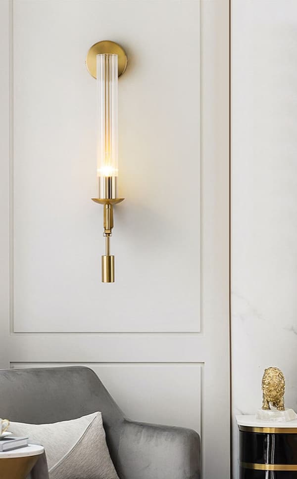 Vägglampa Väggarmatur App1204-1W Gold