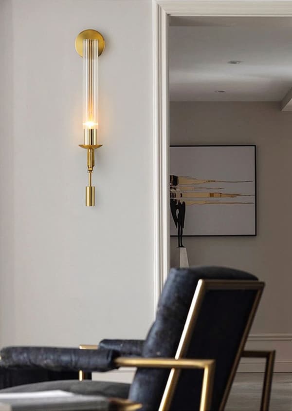 Vägglampa Väggarmatur App1204-1W Gold