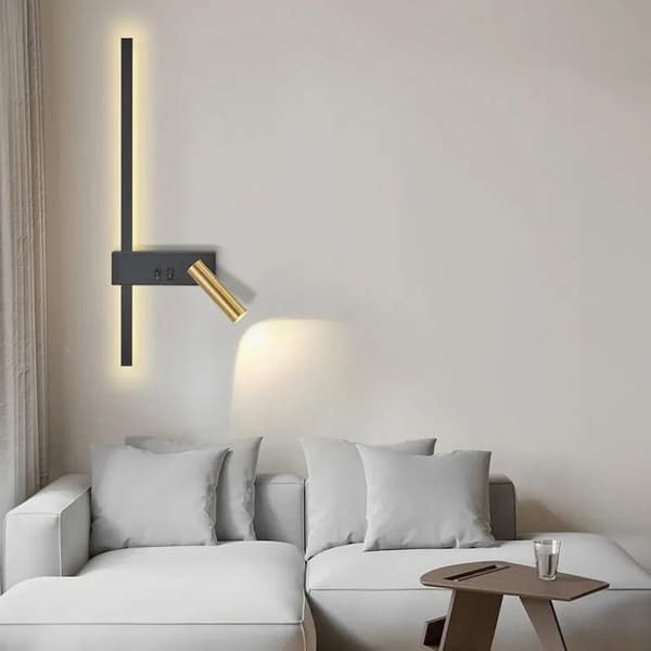 Vägglampa Väggarmatur App1439-W Black Gold