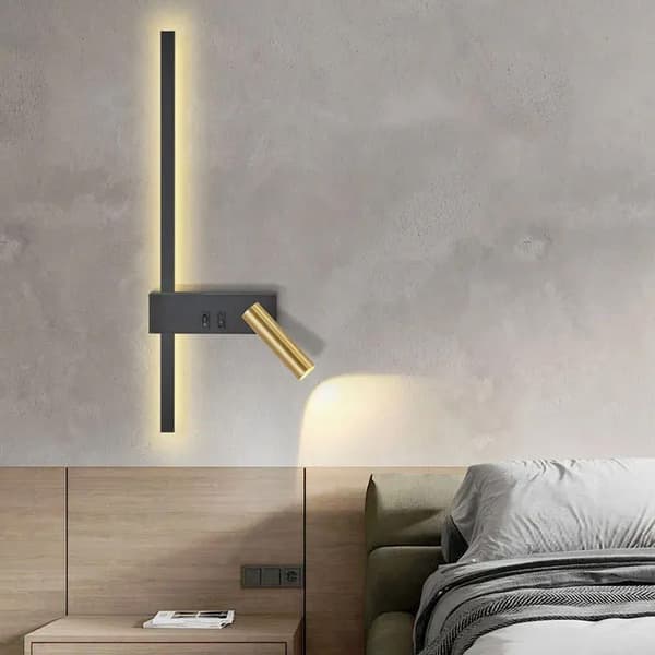 Vägglampa Väggarmatur App1439-W Black Gold