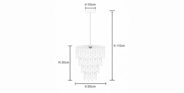 Loftlampe PendelGlamour 392180 White
