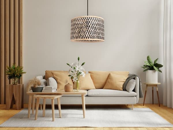 Loftlampe PendelBoho App1543-1Cp Beige
