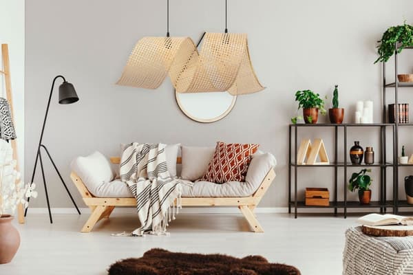 Loftlampe PendelBoho App1644-1Cp Beige