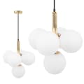Miniatyrbillede 1 af 7: Loftlampe Pendel App1574-5Cp Gold White