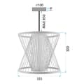 Miniatyrbild 7 av 7: Taklampa Pendel App1630-1Cp Beige