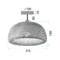 Miniatyrbild 7 av 7: Taklampa Pendel App1638-1Cp Brown