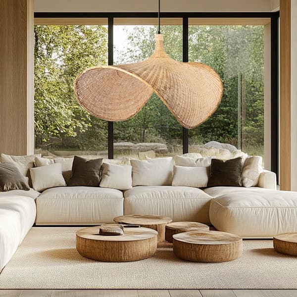 Loftlampe Pendel App1641-1Cp Beige