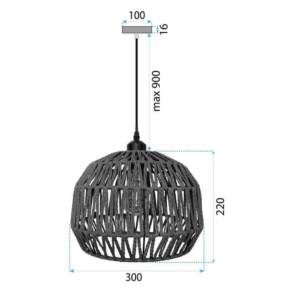 Loftlampe PendelBoho App1293-1Cp Green