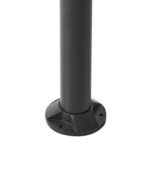 Havelampe Sort H 60 cm Udendørs Pullert Lampe LED lys Sokkelampe Langs Indkørsel Bedlampe Solar Solceller Belysning