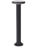 Miniatyrbillede 1 af 10: Havelampe Sort H 60 cm Udendørs Pullert Lampe LED lys Sokkelampe Langs Indkørsel Bedlampe Solar Solceller Belysning