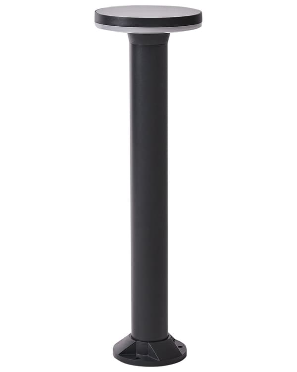 Havelampe Sort H 60 cm Udendørs Pullert Lampe LED lys Sokkelampe Langs Indkørsel Bedlampe Solar Solceller Belysning
