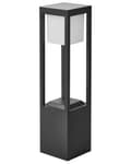 Miniatyrbillede 1 af 9: Havelampe Sort H 60 cm Udendørs Pullert Lampe LED lys Sokkelampe Langs Indkørsel Bedlampe Solar Solceller Belysning