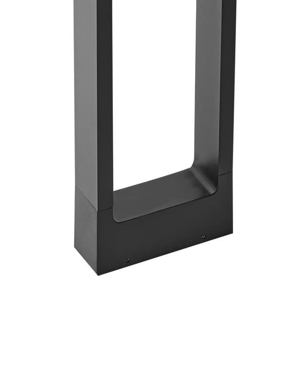 Havelampe Sort H 60 cm Udendørs Pullert Lampe LED lys Sokkelampe Langs Indkørsel Bedlampe Solar Solceller Belysning