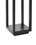 Miniatyrbilde 8 av 9: Hage Solar LED Pullertlampe Svart Metall 60 cm Stolpelampe med Fjernstyrt Solcellepanel