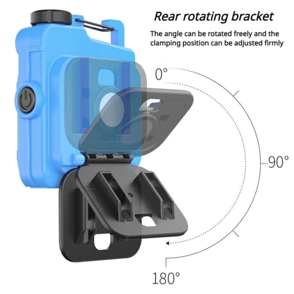 Minivalaisin COB USB Ladattava Magnetic Musta