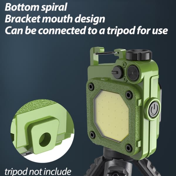 Minivalaisin COB USB Ladattava Magnetic Musta