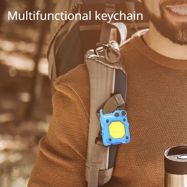 Minivalaisin COB USB Ladattava Magnetic Musta