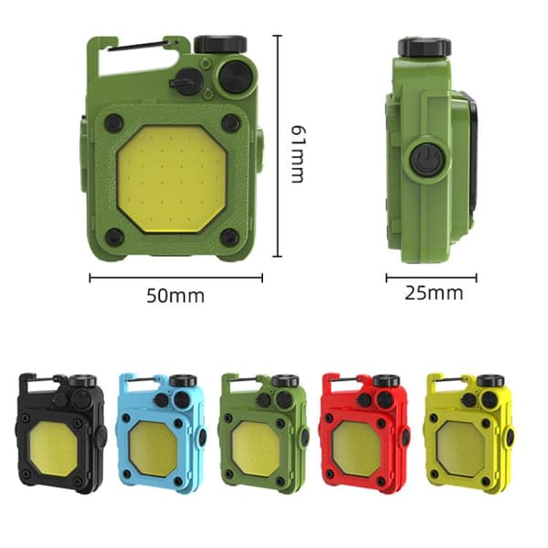 Minivalaisin COB USB Ladattava Magnetic Musta