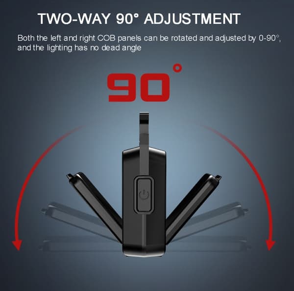 Minivalaisin Duo COB USB