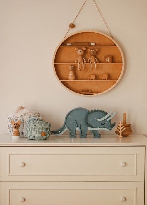 Little Lights - Marinblå Triceratops Night Light