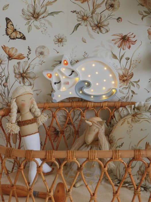 Little Lights - White Cat Night Light