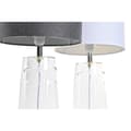 Miniatyrbillede 2 af 4: Bordlampe DKD Home Decor Krystal Gennemsigtig Hvid Lysegrå 30 x 30 x 54 cm (2 enheder)