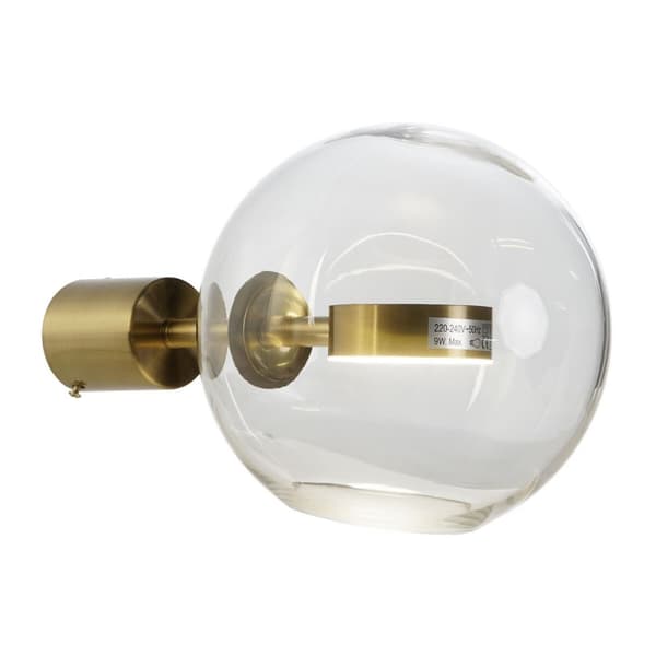 Væglampe DKD Home Decor Krystal Gylden Metal Moderne 20 x 25 x 20 cm Guld