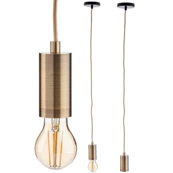 Loftslampe Gylden Metal 60 W 11,5 x 12 x 11,5 cm (6 enheder)