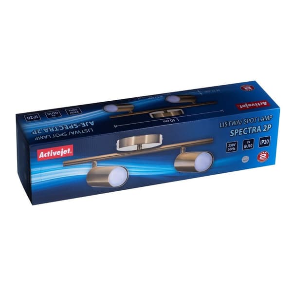 Loftslampe Activejet AJE-SPECTRA 2P Guld Gylden Metal 40 W