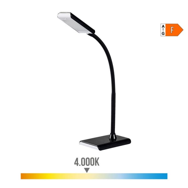 pöytälamppu EDM 30117 Musta polypropeeni 7 W 400 lm 9 x 13 x 33 cm Työ/pöytälamppu