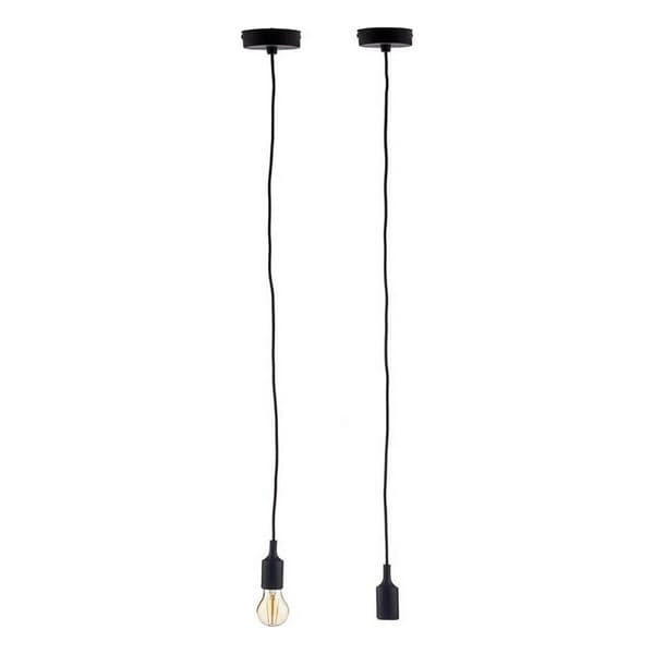 Kattolamppu 60 W 220-250 V Musta Muovinen (6 osaa)