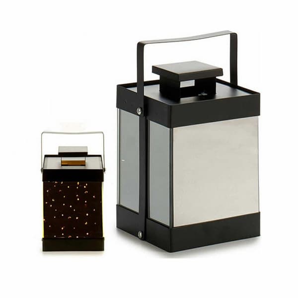 LED-lyhty Musta Peili 12,5 x 18,5 x 12,5 cm (6 osaa)