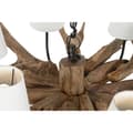 Miniatyrbillede 4 af 6: Loftslampe Home ESPRIT Jern Teak 130 X 130 X 35 cm