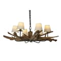 Miniatyrbillede 6 af 6: Loftslampe Home ESPRIT Jern Teak 130 X 130 X 35 cm